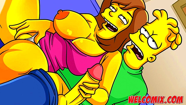 Bart Simpson fucks hot cartoon babes in wild anime adventures