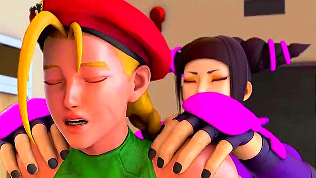 Horny Juri Fucks Cammy From Street Fighter V In Hot Rule 34 Hentai Scene