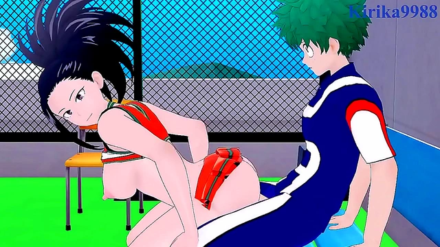 My Hero Academia 3D Hentai – Himiko Toga, Momo Yaoyorozu & Izuku Intense Sex Session