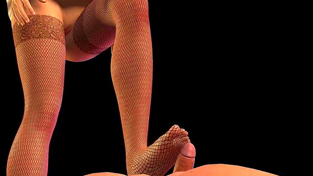 Busty Anime Angel Gives Seductive Footjob & POV Tease With Big Boobs