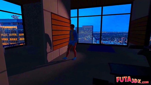 Big-Titted Futanari Babe Gets Hard AnalFuck In The Shower Doggy Style