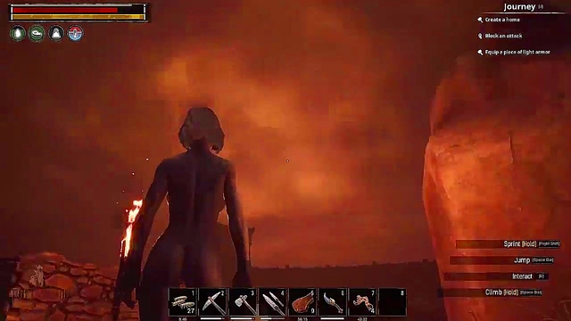 Kinky Albino Slut Gets Rough BDSM Gangbang In Conan Exiles Hentai