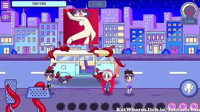 Cute Anime Chick Gets Sexy in Erotic Nighttime Hentai Action