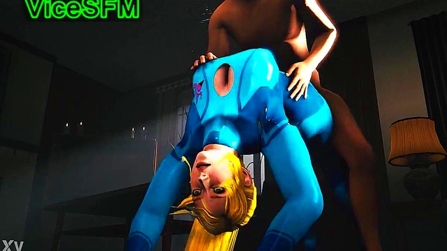 Blonde Samus Aran Fucks Random Guy In Anime Metroid Style Rule 34 Action