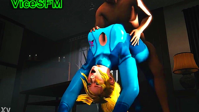 Blonde Samus Aran Fucks Random Guy In Anime Metroid Style Rule 34 Action