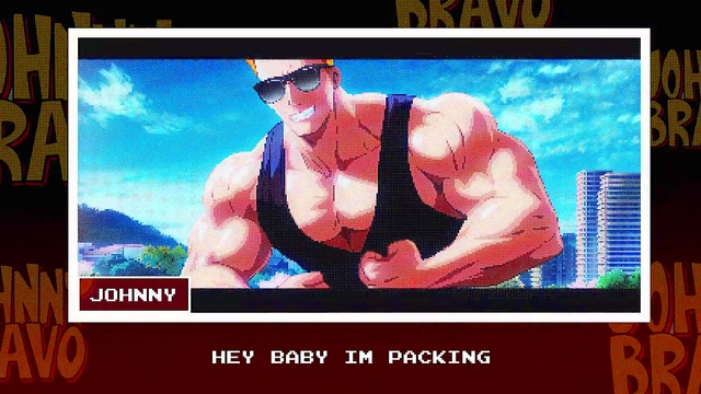 Cute Johnny Bravo Shows Off Big Dick With Sucking Handjob & Blowjob Action