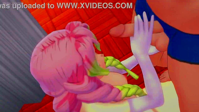 Hot Mitsuri Kanroji Plays with Big Dick in Uncensored Hentai Fun