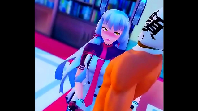 Cute Murakumo Waifu Gives Seductive Handjob In 3D Hentai Action