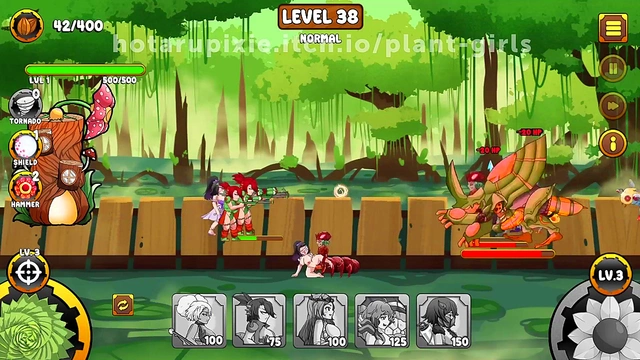 Plant Girls Battle Insects for Erotic Fun in Anime Adventure