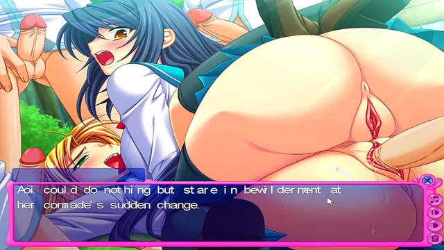 Busty Anime Girls Engage in Scintillating Outdoor Threesome Adventure