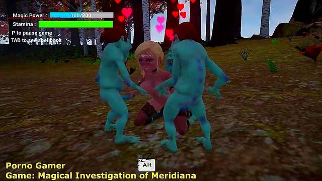 Magical Elf Investigates With 3D CGI Cock Teasing In Fantasy World