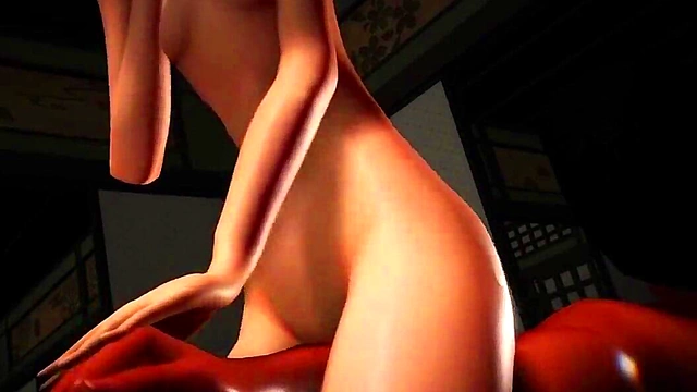 Reimu Fingers and Shakes to Climax in 3D Touhou Hentai Masturbation Scene