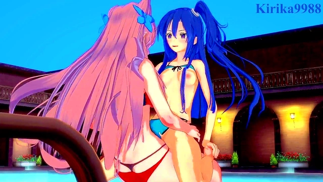 Tsubasa & Maria's Intense Futanari Sex With Big Boobs & Creampie Ending