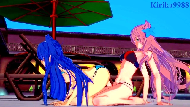 Tsubasa & Maria's Intense Futanari Sex With Big Boobs & Creampie Ending