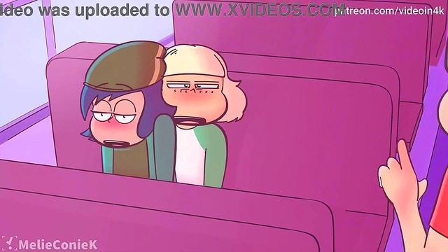 Futa Jackie Fucks Janna Hard On The School Bus In HD 4K Anime Action