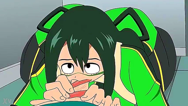 Deku Fucks Froppy in Exciting Boku No Hero Academia Hentai Action