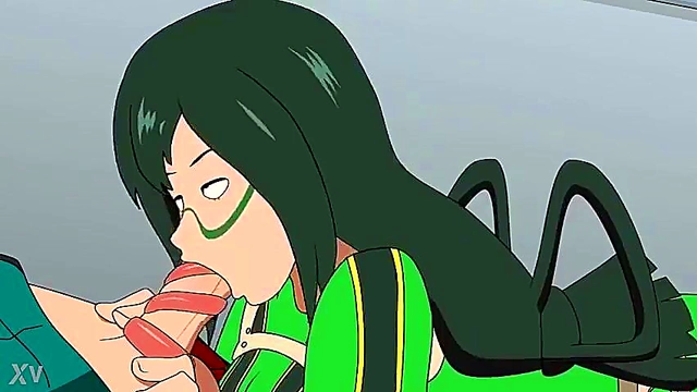 Deku Fucks Froppy in Exciting Boku No Hero Academia Hentai Action