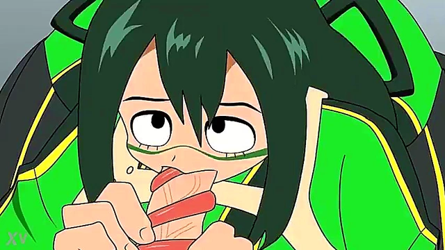 Deku Fucks Froppy in Exciting Boku No Hero Academia Hentai Action