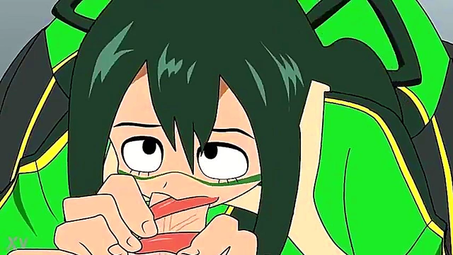 Deku Fucks Froppy in Exciting Boku No Hero Academia Hentai Action