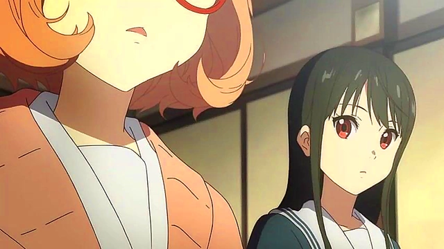 Kawaii Anime Girl from Kyoukai no Kanata Rides Dick for Juicy Creampie