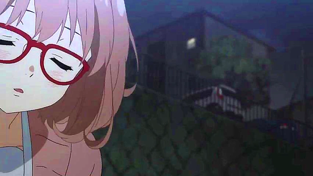 Kawaii Anime Girl from Kyoukai no Kanata Rides Dick for Juicy Creampie
