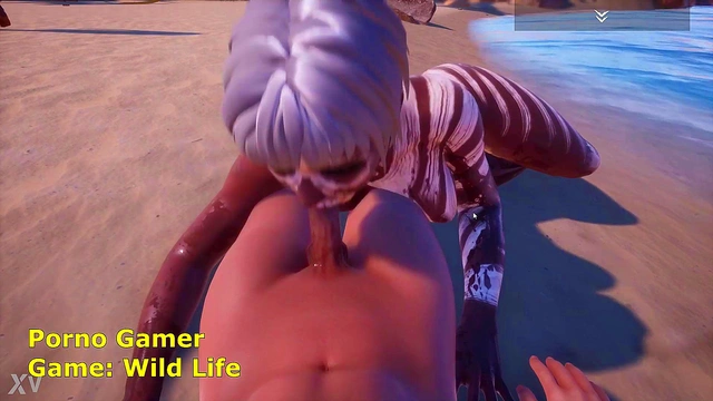 Wild CGI Amazon Fucked On Beach In Stunning 3D Hentai Fantasy Adventure
