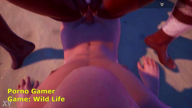 Wild CGI Amazon Fucked On Beach In Stunning 3D Hentai Fantasy Adventure