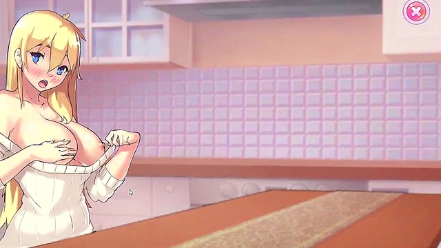 Lewd Waifu Teases in Doggy Style for Kinky Anime Pleasure