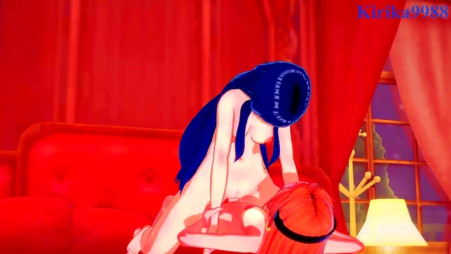 Intense Futanari Sex With Sylphiel and Lina from Slayers Hentai