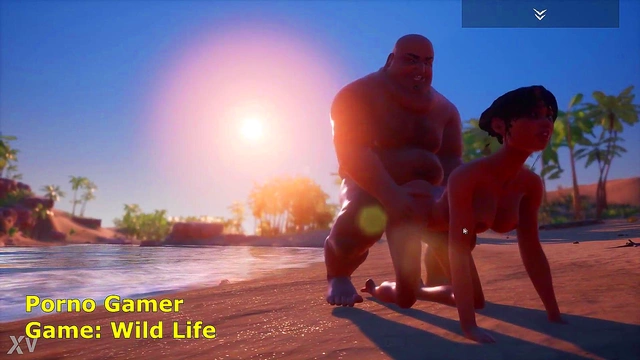 Fat Gordo Fucks Millana On The Beach In CGI Hentai Gaming Walkthrough