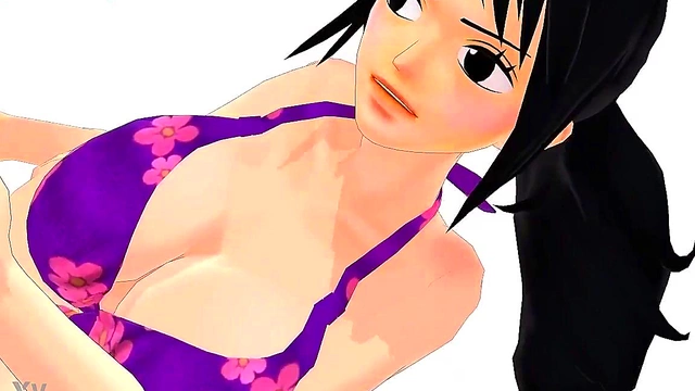 Tashigi From One Piece Twerks Seductively In 3D Hentai Anime Action