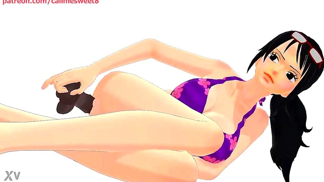 Tashigi From One Piece Twerks Seductively In 3D Hentai Anime Action