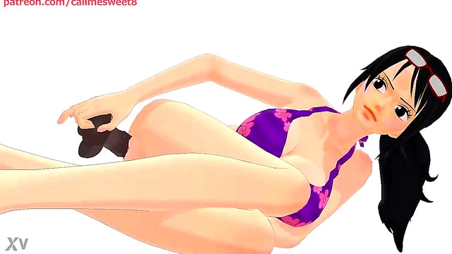 Tashigi From One Piece Twerks Seductively In 3D Hentai Anime Action