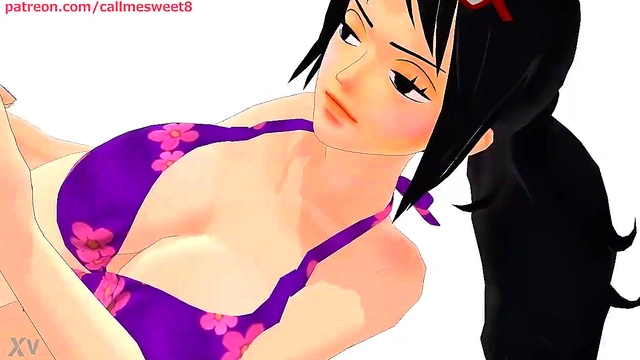 Tashigi From One Piece Twerks Seductively In 3D Hentai Anime Action