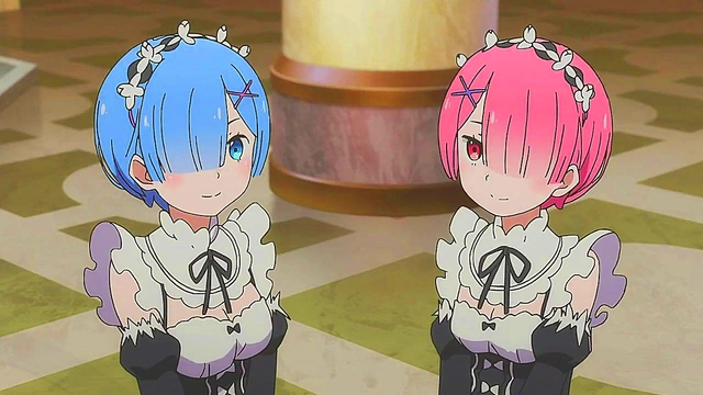 Re_Zero – Rem & Emilia Tan Take Turns Pleasing You In Anime Glory