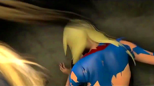 Young Blonde Teen Enjoying Intense Lesbian Sex In 3D Anime Cartoons