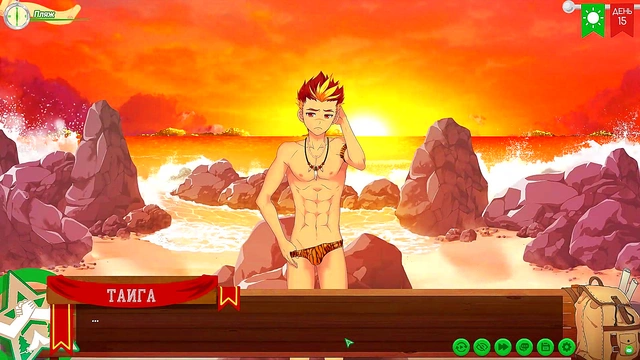 Russian Voiced Anime Game – Volleyball Fun With Taiga at Friends Camp