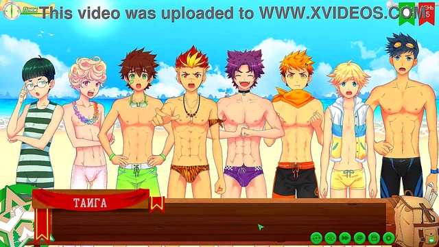 Russian Voiced Anime Game – Volleyball Fun With Taiga at Friends Camp