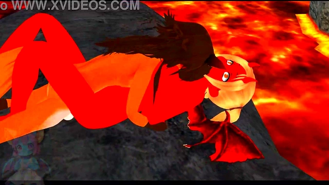 Devil Tempts Fox Boy for Hot Hentai Masturbation & Fucking Session