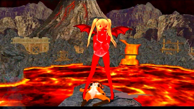 Devil Tempts Fox Boy for Hot Hentai Masturbation & Fucking Session