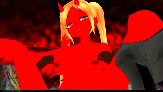 Devil Tempts Fox Boy for Hot Hentai Masturbation & Fucking Session