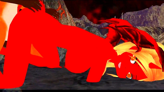 Devil Tempts Fox Boy for Hot Hentai Masturbation & Fucking Session