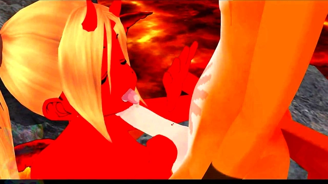 Devil Tempts Fox Boy for Hot Hentai Masturbation & Fucking Session