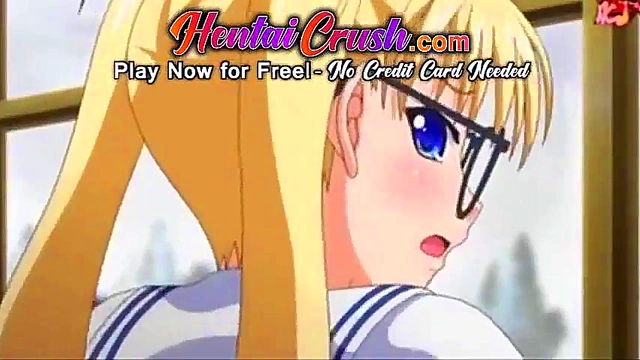 Blonde Teen's Winter Fantasy Sex With Big-Cock Hentai Guy In Public Places