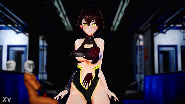 Hentai GhostGirl Fucks Dildo & Squirts While Masturbating In Cowgirl Position