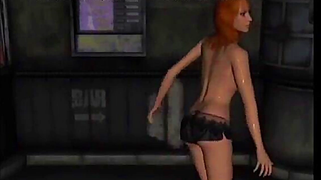 Virtual French Maid With Big Tits Serves Up Hot Cartoon Action