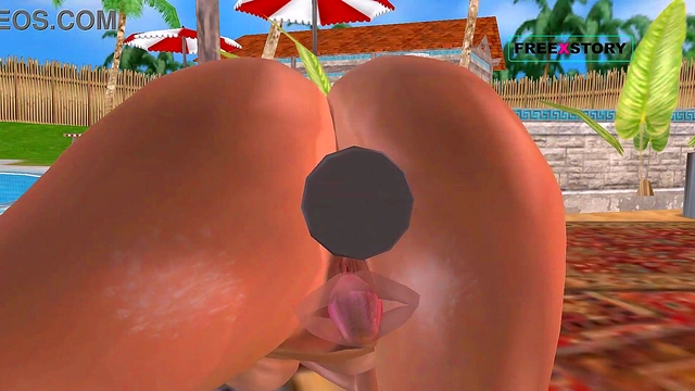 Cute 3D Anime Girl Gets Pussy Licked & Anal Fucked By Toy