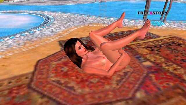 Cute 3D Anime Girl Gets Pussy Licked & Anal Fucked By Toy