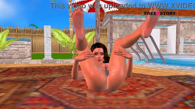 Cute 3D Anime Girl Gets Pussy Licked & Anal Fucked By Toy