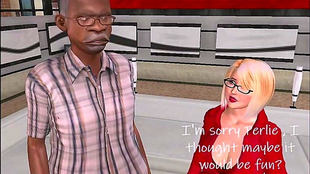 Naughty Blonde Gets Pounded by BBC in Merry XMAS Anime Adventure